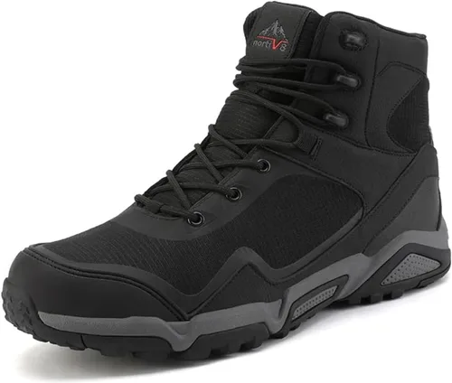 Vista 15 de NORTIV 8 - Botas de senderismo impermeables para hombre, zapatos de montañismo ligeros para exteriores