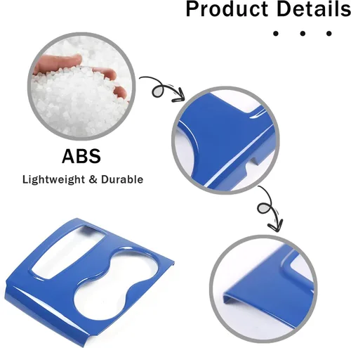 Vista 7 de Cubierta del panel de la palanca de cambios para Honda Pilot 2016-2022/Ridgeline 2020-2023/Passport 2019-2023, accesorios de plástico ABS para Azul