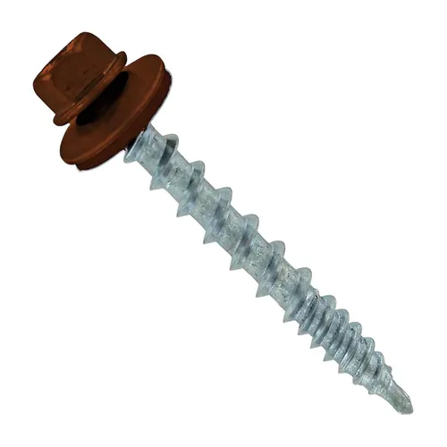 Vista 19 de Fasteners Plus ST Fastening Kwikseal Woodbinder Tornillos de Metal a Madera #10 X 1 Burgundy con Arandela de Goma EPDM, 250 Unidades - Diseñados