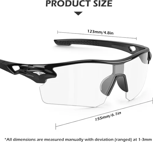 Vista 2 de OXG 6 Pack Safety Glasses, Scratch Resistant Wraparound Lenses ANSI Z87.1 Protective Eyewear for Unisex