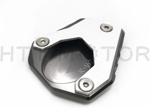 Vista 2 de KAW-253VER6500618- Almohadilla de extensión CNC de soporte lateral compatible con Kawasak Versys 650 2015-2017 2018 gris