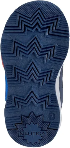 Vista 7 de Nautica Tenis deportivos con luz intermitente para niños con una correa, a la moda y divertida para niños y niñas, disponibles en tallas para niños