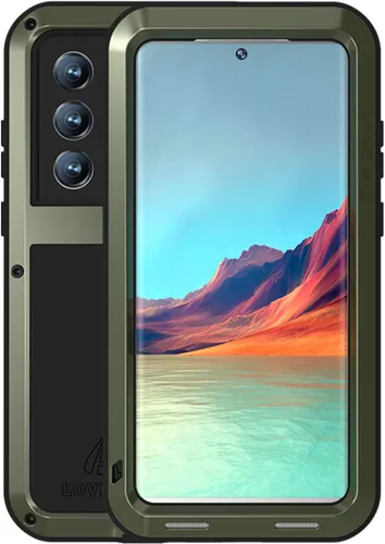 Vista 9 de LOVE MEI Funda militar resistente para Samsung Galaxy S22 Ultra, sin protector de pantalla de vidrio templado, a prueba de golpes, a prueba de Negro
