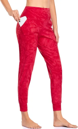 Vista 61 de Oalka - Pantalones deportivos para mujer, con cintura alta y bolsillos, para hacer deporte, yoga y entrenar
