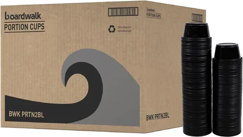 Vista 8 de Boardwalk Prtn2bl Souffl?/Portion Cups, 2 onzas, polipropileno, negro, 2500/caja