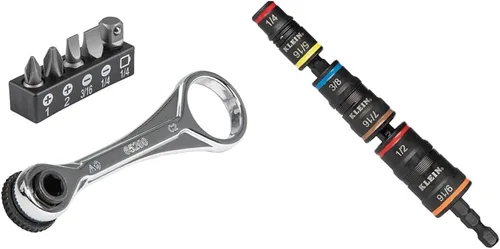 Vista 8 de Klein Tools Juego de mini trinquete de 5 piezas y juego de destornilladores electrónicos 4 en 1
