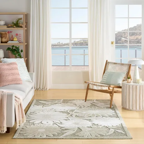 Vista 34 de Nourison Home Aloha - Alfombra beige de 2 pies 3 pulgadas x 12 pies, fácil de limpiar, no se desprende, para dormitorio, sala de estar, comedor