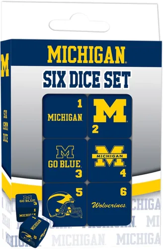 Vista 17 de MasterPieces Game Day - NCAA Alabama Crimson Tide - Juego de 6 dados con logotipo del equipo, tamaño estándar D6