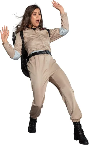 Vista 3 de Party City Classic Ghostbusters Halloween Costume for Women with Badges