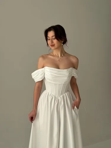 Vista 30 de Vestido de novia formal sin tirantes con encaje, largo de sirena para mujer 2019 WD162