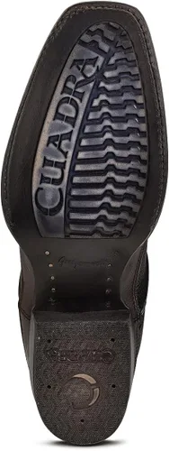 Vista 9 de Cuadra Botas de hombre en piel bovina con cremallera negra