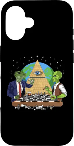 Vista 31 de Funda para iPhone 14 Pro Alien Illuminati Conspiracy Theory All Seeing Eye Aliens
