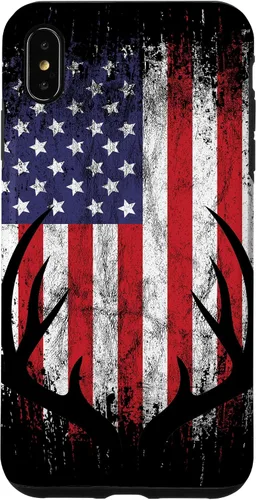 Vista 11 de Deer Hunting American Flag Whitetail Buck Antlers Case for iPhone 17