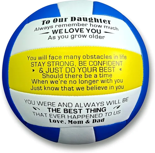 Vista 8 de Regalos personalizados de voleibol para hija o hijo, tamaño 5, voleibol para interiores y exteriores, playa, deportes, entrenamiento, palabras