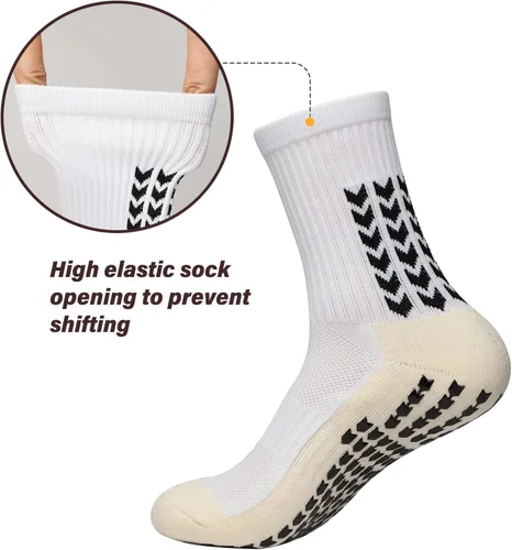 Vista 5 de Calcetines de fútbol antideslizantes, calcetines de fútbol para hombre, para fútbol, baloncesto, hockey, regalo mochila de fútbol (color al azar)