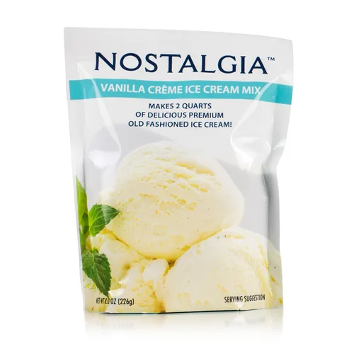Vista 6 de Nostalgia Mezcla de helado premium, 8 paquetes (8 onzas), hace 16 cuartos de galón en total