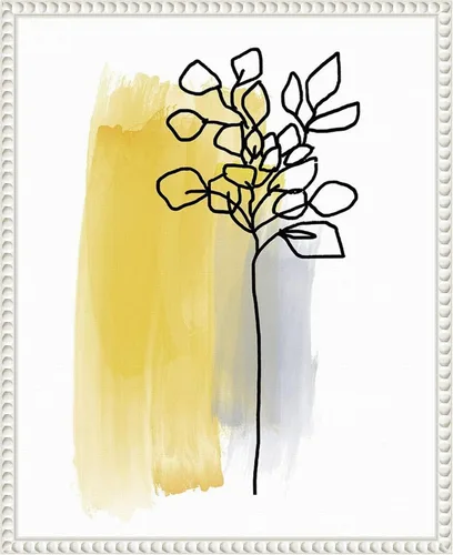 Vista 8 de Amanti Art Framed Canvas Wall Art 20x16 Botanique en Gris 3 by Bronwyn Baker, Framed Wall Art Canvas, Abstract Artwork, Traditional Decor, Small
