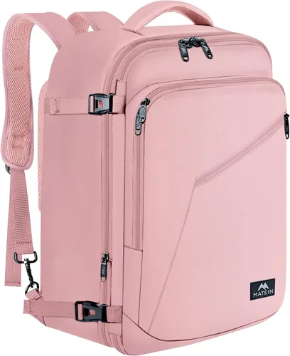 Vista 135 de MATEIN - Mochila de viaje extragrande de 10.56 galones, mochila de viaje ampliable apta para aerolíneas, para viajeros de fin de semana, hombres