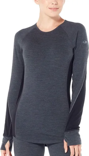 Vista 2 de Icebreaker 260 Zone Merino manga larga Crewe, Gris Negro