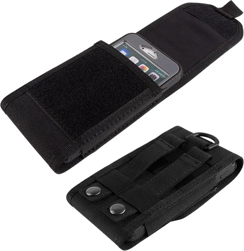 Vista 2 de Funda táctica Molle para teléfono inteligente grande para iPhone 17 Pro Max/16 Pro Max/16 Pro/16/15 Pro Max/14 Pro Max/13 Pro Max