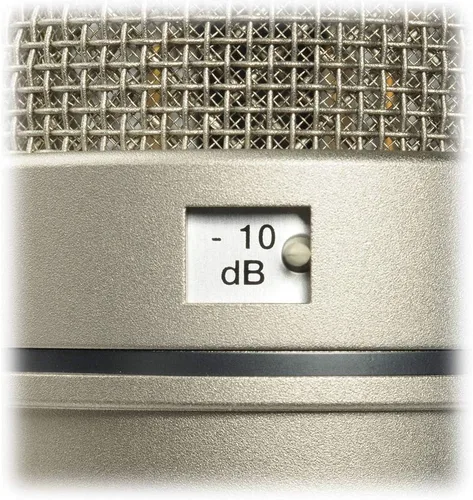 Vista 3 de Neumann Paquete de micrófono condensador U 87 Ai (níquel) con filtro de reflexión y soporte de micrófono trípode