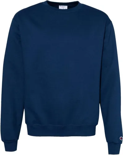 Vista 16 de Champion - Sudadera con cuello redondo para hombre, tejido invertido, sudadera de forro polar pesado para hombre Negro