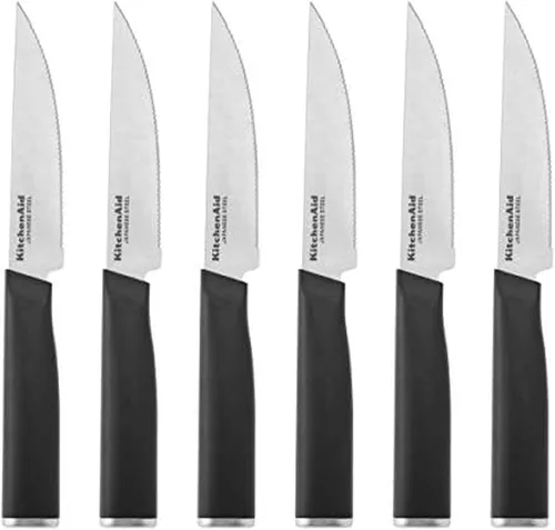 Vista 14 de KitchenAid - Cuchillo de pelar clásico con protector de extremo y cubierta de hoja a medida, de 3.5 pulgadas, cuchillo de cocina afilado, hoja