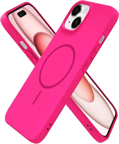 Vista 156 de Oakxco Funda de Silicona Mag Safe para iPhone 12 Pro Max, Funda Magnética Delgada y Fina Compatible con Carga Inalámbrica MagSafe, Bonita Funda