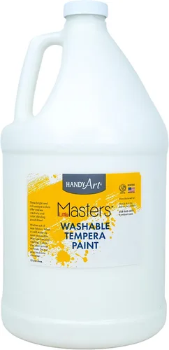 Vista 28 de Handy Art Little Masters - Pintura lavable, 16 onzas, color negro Bright & Mixable, High Opacity, Washable Colors for Classroom, Students, Kids