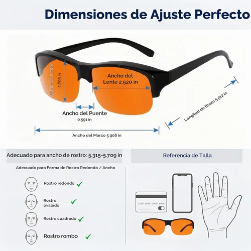Vista 3 de Eyekepper 100% Gafas Anti-Luz Azul Fitover para Usar Sobre Gafas de Computadora con Lente Ámbar