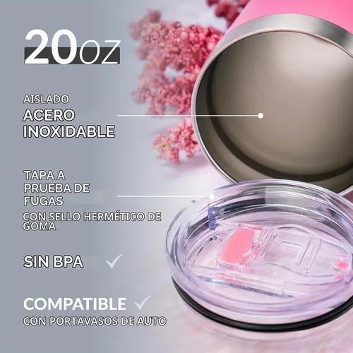 Vista 4 de Vasos de viaje personalizado de 20 y 30 onzas, con aislamiento Verde militar