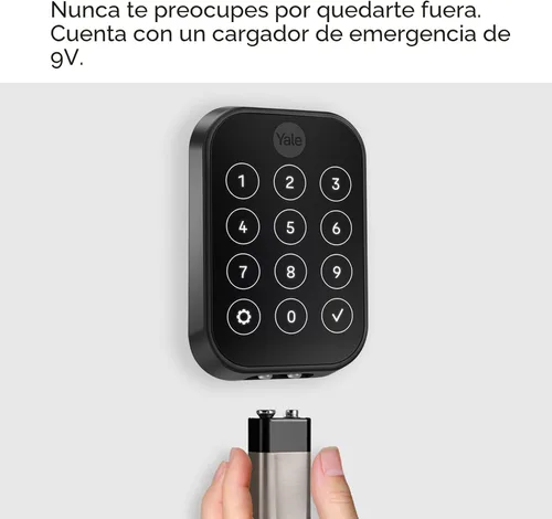 Vista 8 de Yale Home Assure Lock 2 Cerrojo de perno, cerradura de puerta de entrada sin llave de ante negro con teclado táctil digital y conectividad Bluetooth