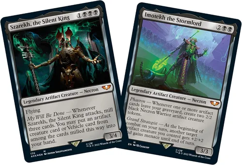 Vista 4 de Magic: The Gathering Universes Beyond: Warhammer 40,000 Mazo Commander – Dinastías Necron