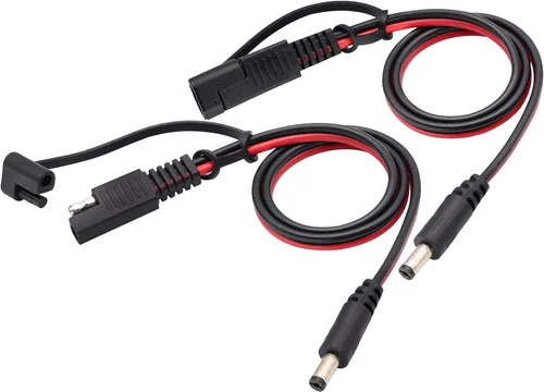 Vista 12 de Cable de cargador para encendedor de cigarrillos SAE, 16 AWG 12 V, enchufe macho a SAE de 2 pines, conector de desconexión rápida, adaptador