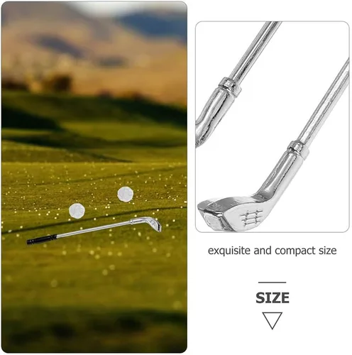 Vista 7 de IMIKEYA Miniatura Golf Club Toy Set Dollhouse Golf Accesorios para Diorama Toy