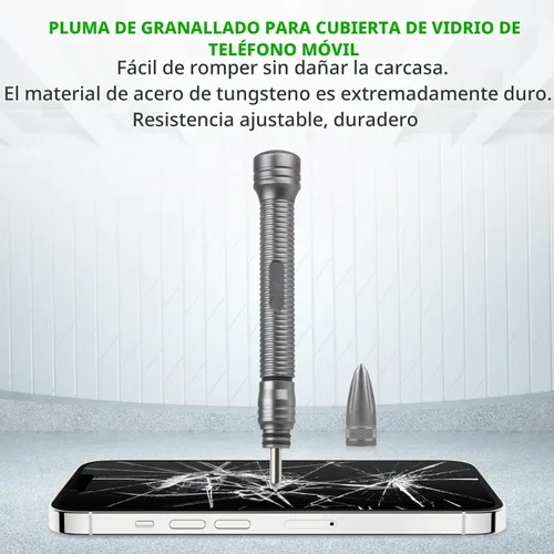 Vista 7 de Lápiz de voladura de teléfono para iPhone X 11 Pro, cubierta trasera de cristal, cubierta de batería de demolición, pluma de desmontaje de cámara