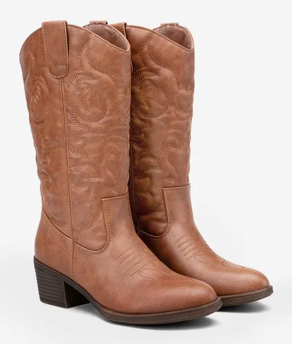 Vista 5 de Vepose Botas vaqueras 9801 hasta la rodilla para mujer