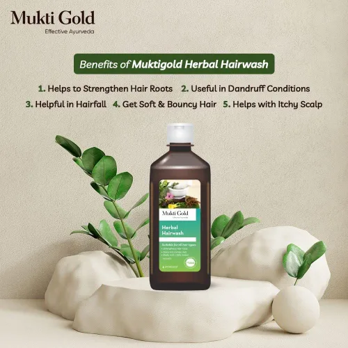 Vista 3 de SENTA Jeevanras Mukti Gold Hairwash Combo (13.5 fl oz) - Paquete de 2