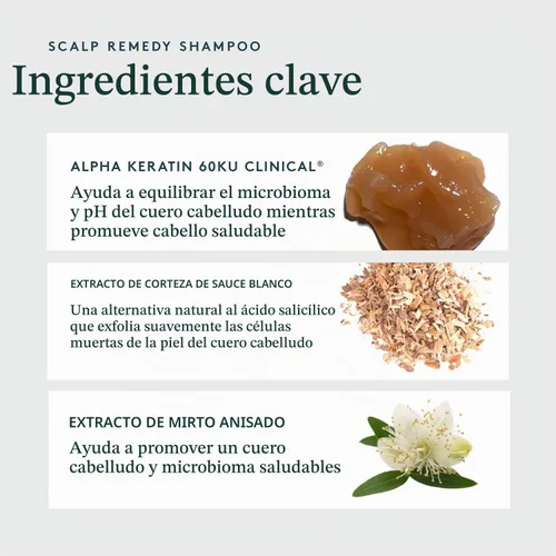 Vista 3 de VIRTUE Champú remedio para el cuero cabelludo, equilibrio de microbiomas