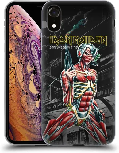 Vista 201 de Head Case Designs Funda de gel suave con licencia oficial de Iron Maiden Brave New World, compatible con Apple iPhone 7 Plus/iPhone 8 Plus Nuevo