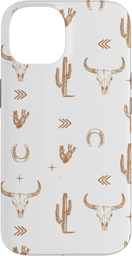 Vista 4 de Western Country - Carcasa para iPhone 17, diseño de calavera de toro sureño