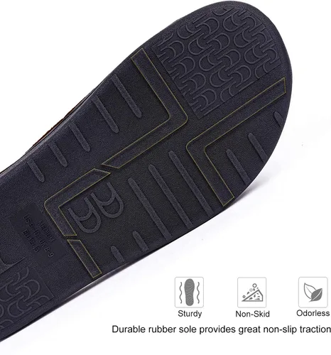 Vista 6 de Cómodas pantuflas de espuma viscoelástica para hombre, transpirables, microgamuza