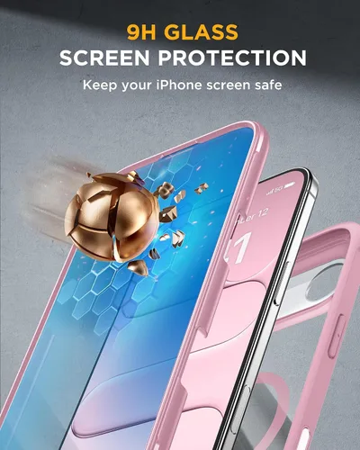 Vista 58 de Miracase Serie de vidrio para iPhone 11 de 6.1 pulgadas, funda protectora de cuerpo completo resistente mejorada con protector de pantalla de vidrio