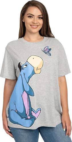 Vista 5 de Disney Camiseta para mujer de talla grande con estampado lateral de mariposa Eeyore