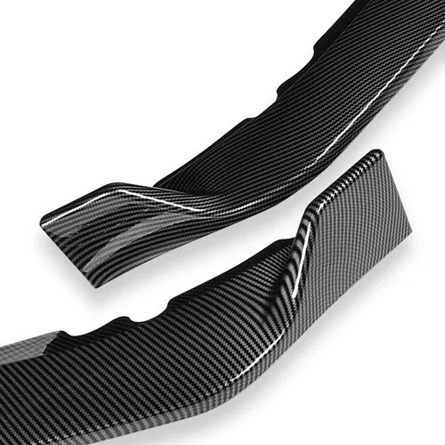 Vista 5 de DNA MOTORING Borde de parachoques delantero estilo CK compatible con Honda Odyssey 11-17, fibra de carbono simulada pintada, 2-PU-582-PCF