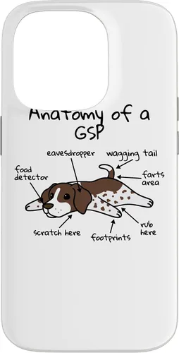 Vista 16 de iPhone 13 Anatomía de una funda de perro puntero alemán de pelo corto