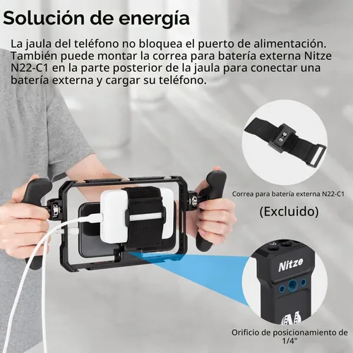 Vista 6 de Nitze Soporte universal para teléfono inteligente - T-MP01B