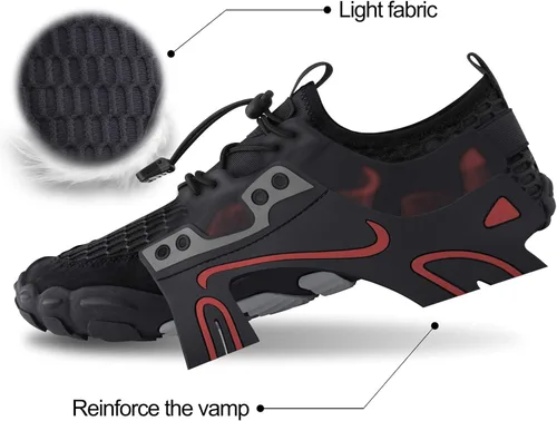 Vista 5 de SEEKWAY - Zapatos acuáticos para hombre y mujer, secado rápido, para playa, natación, río, piscina, lago, senderismo, kayak, surfing