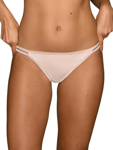 Vista 57 de Vanity Fair Bragas de bikini con tira para mujer, Illumination, con elástico sedoso y ribete de satén Paquete de 3 Negro (Midnight Black)
