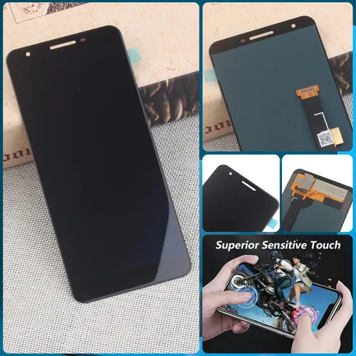 Vista 4 de Pantalla para Google Pixel 3A OLED Reemplazo de pantalla táctil LCD digitalizador Asamblea para Google Pixel 3A G020A G020E G020B LCD
